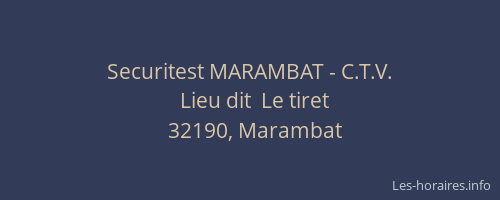 Securitest MARAMBAT - C.T.V.