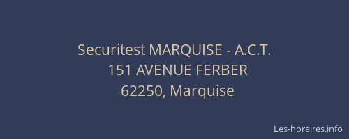 Securitest MARQUISE - A.C.T.