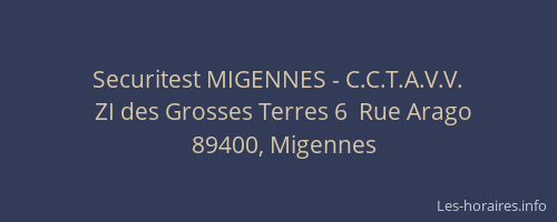 Securitest MIGENNES - C.C.T.A.V.V.