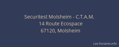 Securitest Molsheim - C.T.A.M.