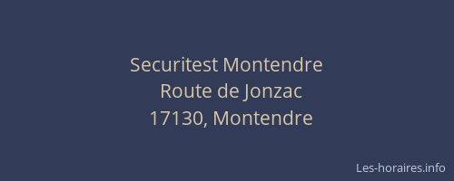 Securitest Montendre