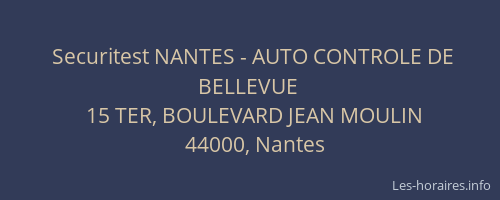 Securitest NANTES - AUTO CONTROLE DE BELLEVUE