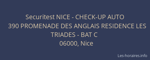 Securitest NICE - CHECK-UP AUTO