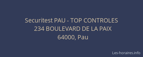 Securitest PAU - TOP CONTROLES