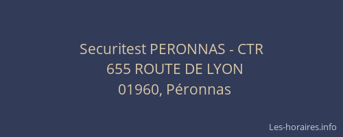 Securitest PERONNAS - CTR