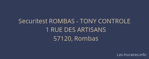 Securitest ROMBAS - TONY CONTROLE
