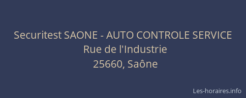 Securitest SAONE - AUTO CONTROLE SERVICE