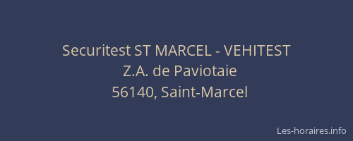 Securitest ST MARCEL - VEHITEST