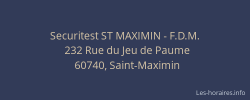 Securitest ST MAXIMIN - F.D.M.