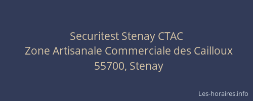Securitest Stenay CTAC