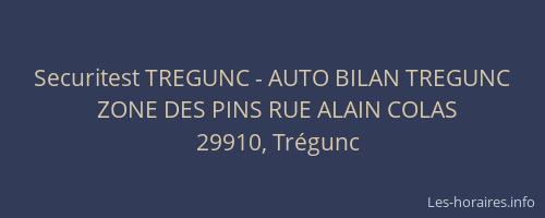 Securitest TREGUNC - AUTO BILAN TREGUNC