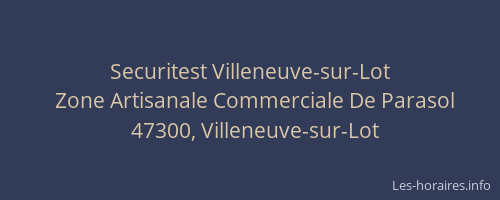 Securitest Villeneuve-sur-Lot