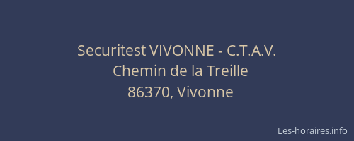 Securitest VIVONNE - C.T.A.V.