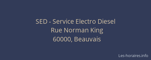 SED - Service Electro Diesel