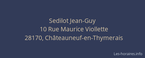 Sedilot Jean-Guy