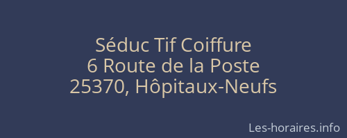 Séduc Tif Coiffure