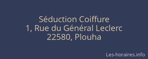 Séduction Coiffure