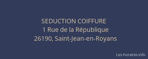 SEDUCTION COIFFURE
