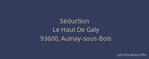 Séduction