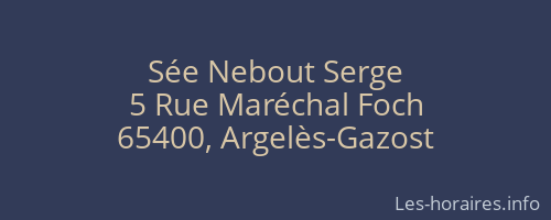 Sée Nebout Serge