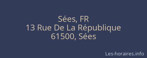 Sées, FR