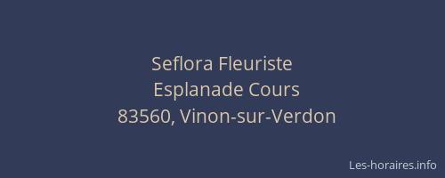 Seflora Fleuriste