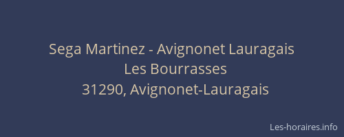 Sega Martinez - Avignonet Lauragais