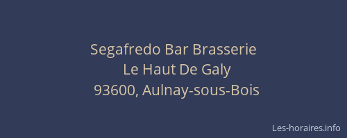Segafredo Bar Brasserie