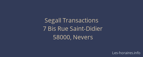 Segall Transactions