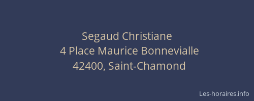 Segaud Christiane