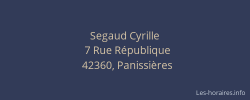 Segaud Cyrille