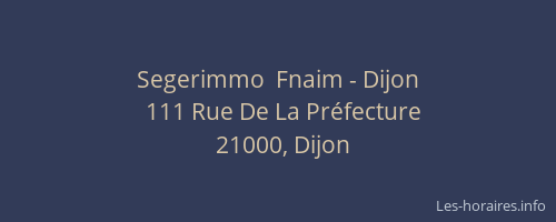 Segerimmo  Fnaim - Dijon