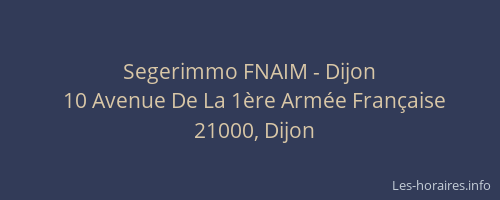 Segerimmo FNAIM - Dijon