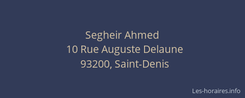 Segheir Ahmed