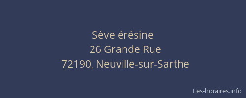 S&egrave;ve &eacute;r&eacute;sine