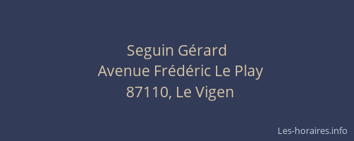 Seguin Gérard