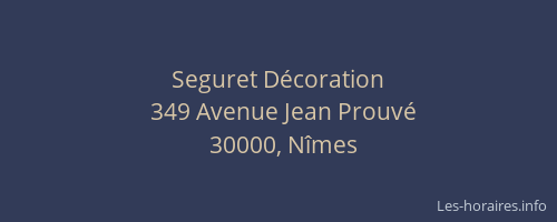 Seguret Décoration
