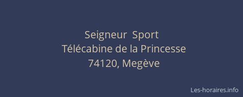 Seigneur  Sport