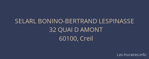 SELARL BONINO-BERTRAND LESPINASSE