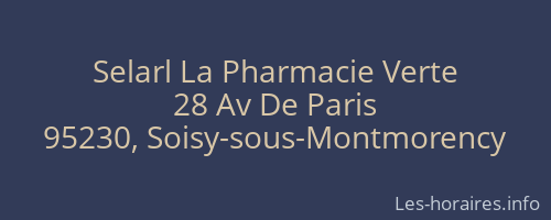 Selarl La Pharmacie Verte