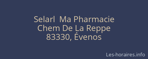 Selarl  Ma Pharmacie
