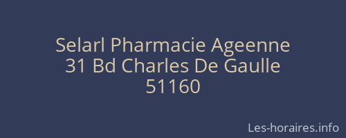 Selarl Pharmacie Ageenne