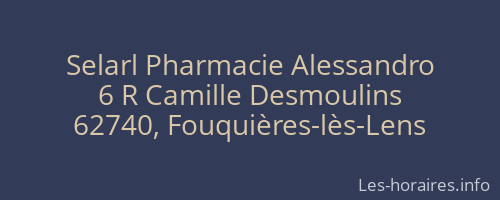 Selarl Pharmacie Alessandro