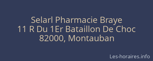 Selarl Pharmacie Braye