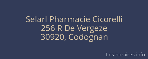 Selarl Pharmacie Cicorelli