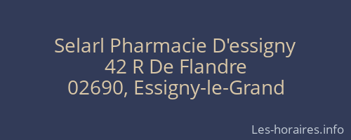 Selarl Pharmacie D'essigny