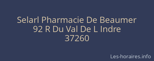 Selarl Pharmacie De Beaumer