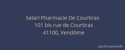 Selarl Pharmacie De Courtiras