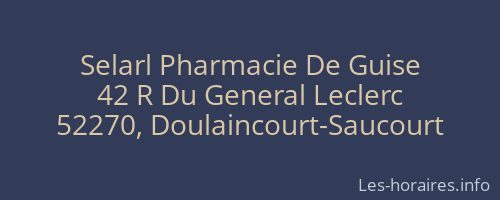 Selarl Pharmacie De Guise