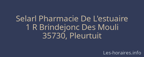 Selarl Pharmacie De L'estuaire
